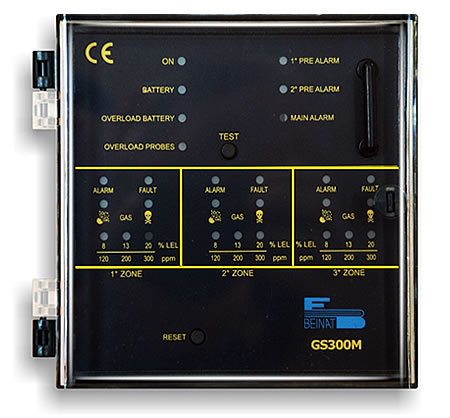 Tủ trung tâm báo rò rỉ gas 3 kênh dùng cho 3 đầu dò gas Tải App DubaiPalace
